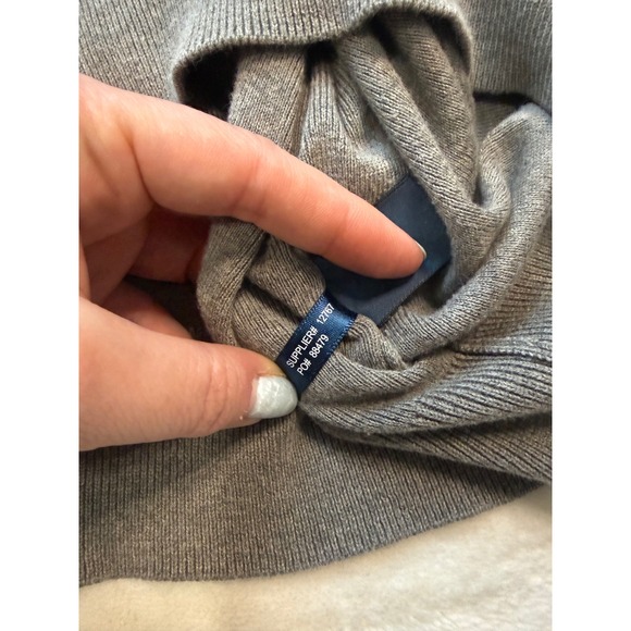 Polo Ralph Lauren Mens XL Pima Cotton V-Neck Sweater Vest Heathered Gray Taupe - Picture 7 of 8